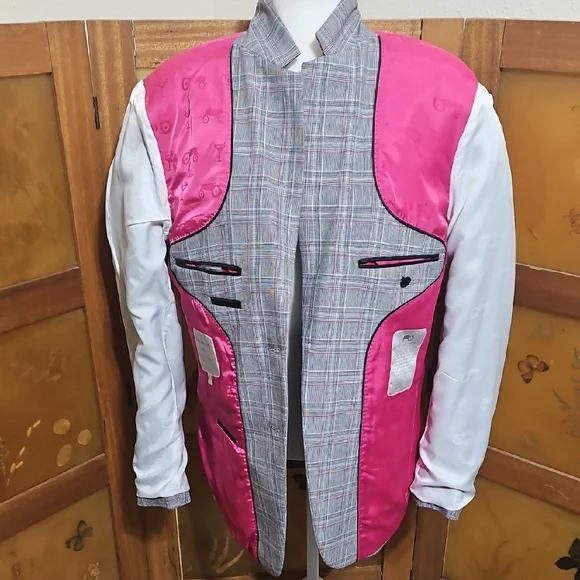Moods of Norway Preppy Academia Blazer with Subtle Plaid Pattern